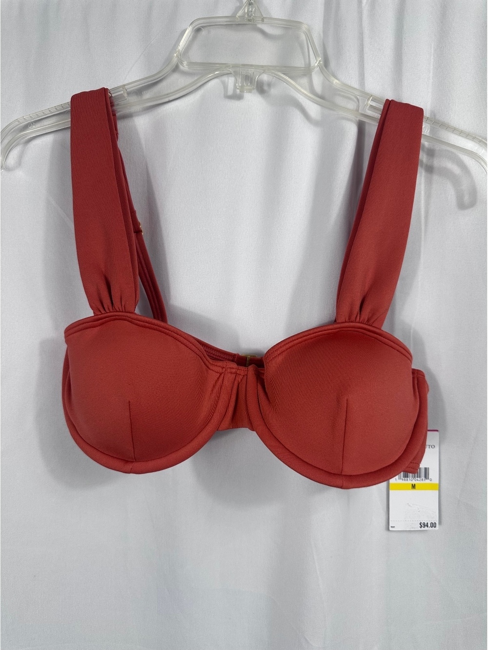 Vince Camuto Cinnabar Bikini Top with Adjustable Straps - Size Medium
